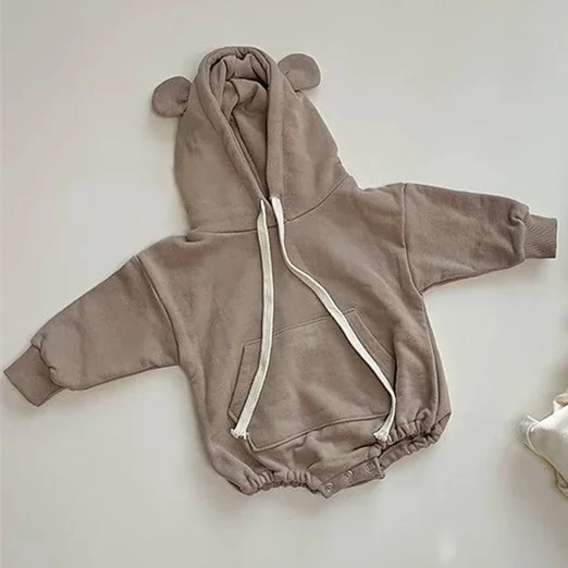 

Комбинезон для маленьких девочек и мальчиков, модный Свободный Цельный комбинезон для новорожденных, комбинезон для младенцев на осень-зим...