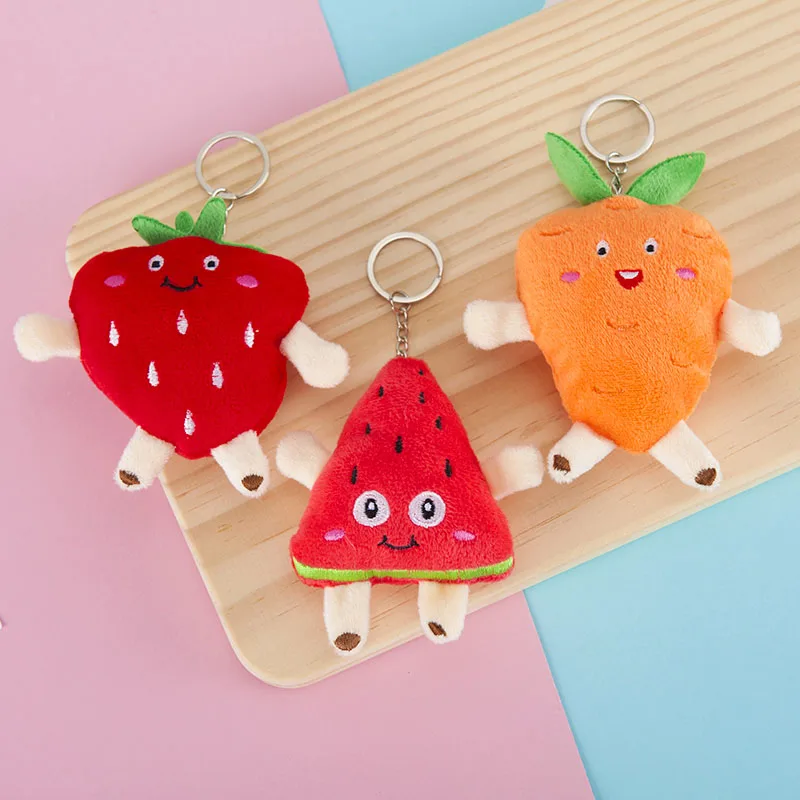 Kawaii милый фруктовый кулон игрушка брелок сумка кукла подвеска плюшевый детский