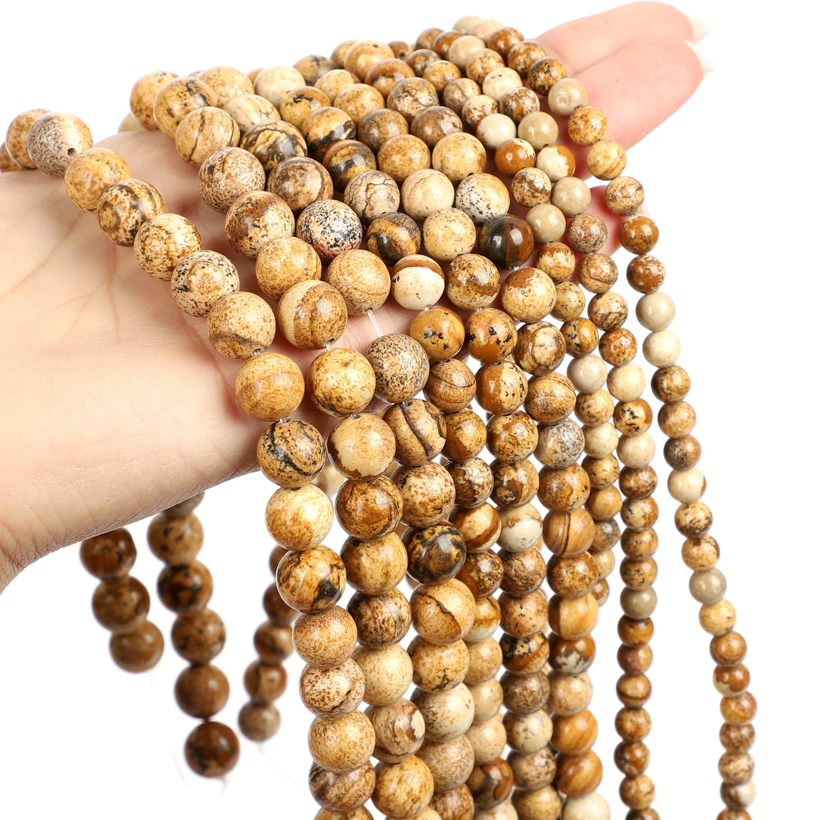 

Бусины из натурального камня, круглые бусины россыпью для изготовления ювелирных изделий, браслетов, ожерелий, на день матери, 6-10 мм