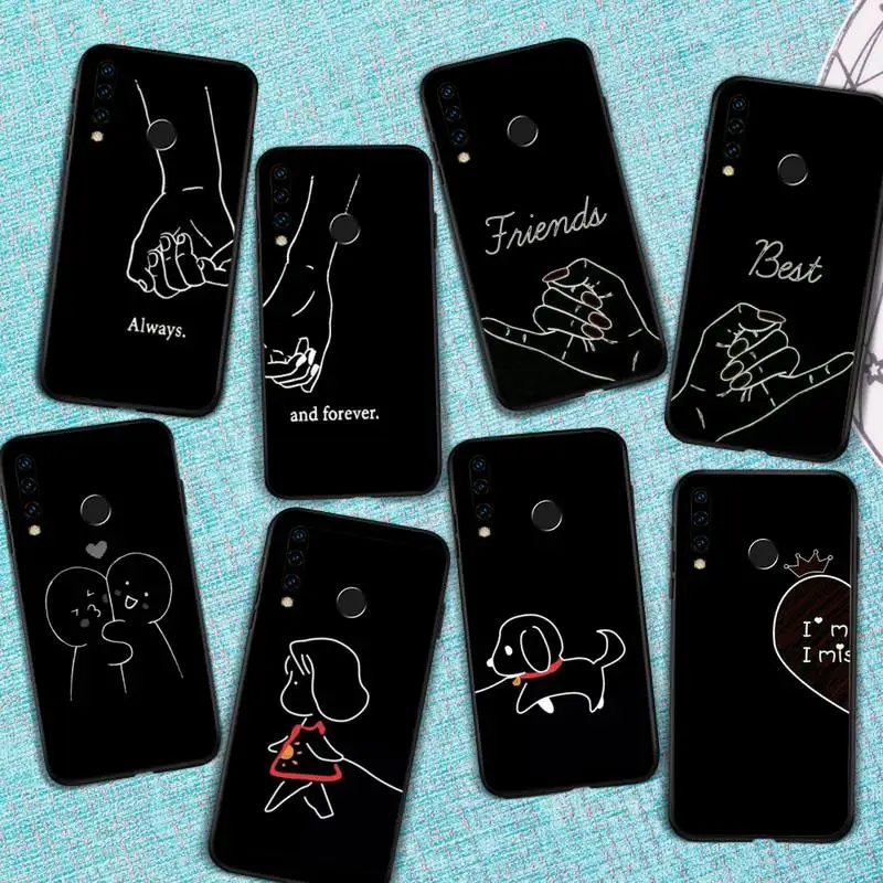 

Always And Forever Best Friends Phone Case For Huawei Honor view 7a5.45inch 7c5.7inch 8x 8a 8c 9 9x 10 20 10i 20i lite pro