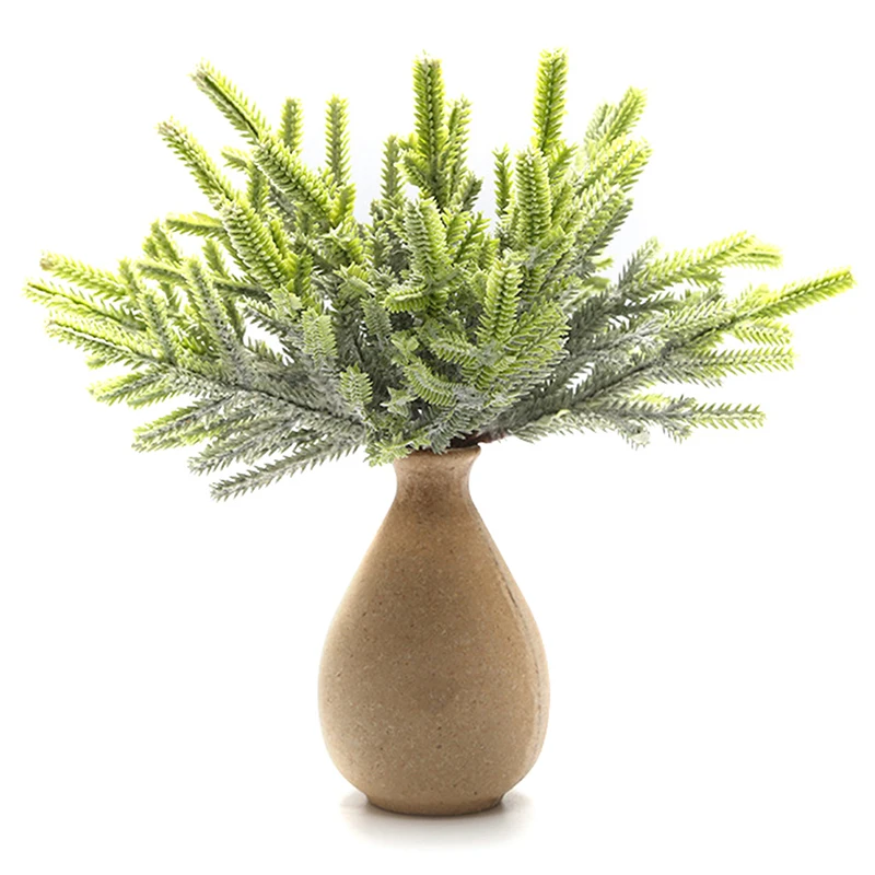 Сосновая игла листья искусственные цветы для свадьбы украшение дома рукоделие