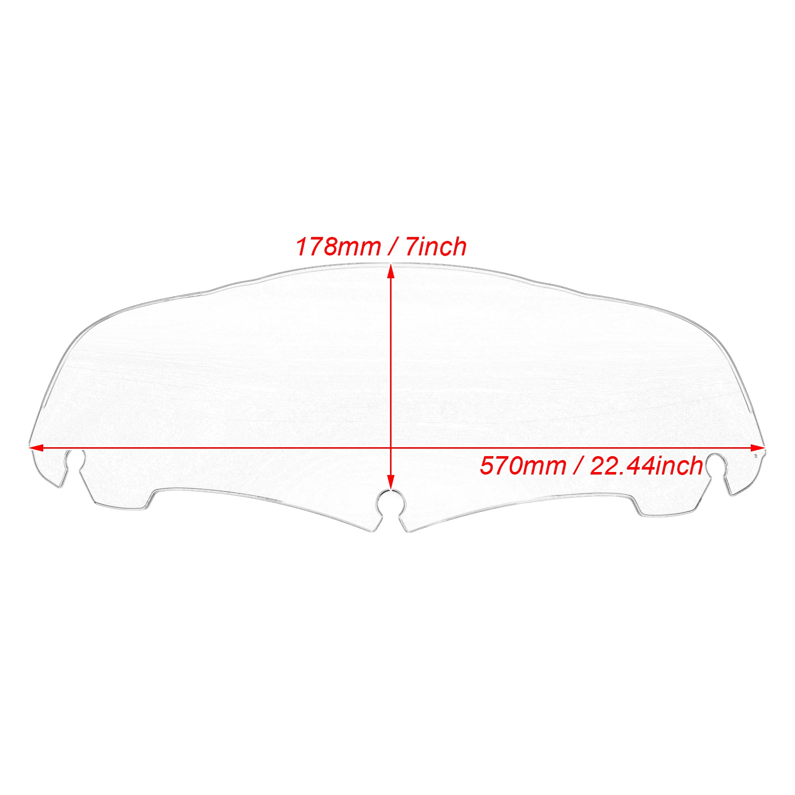 

Motorcycle 7'' Windshield Fairing Wind Deflectors Black/Smoke/Clear Windscreen For Harley Touring Street Electra Glide 2014-2020