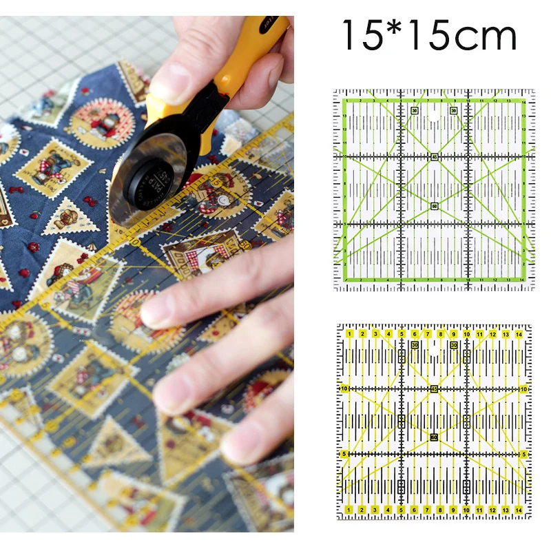 1 шт. Высококачественная многофункциональная акриловая линейка для рисования 15*15