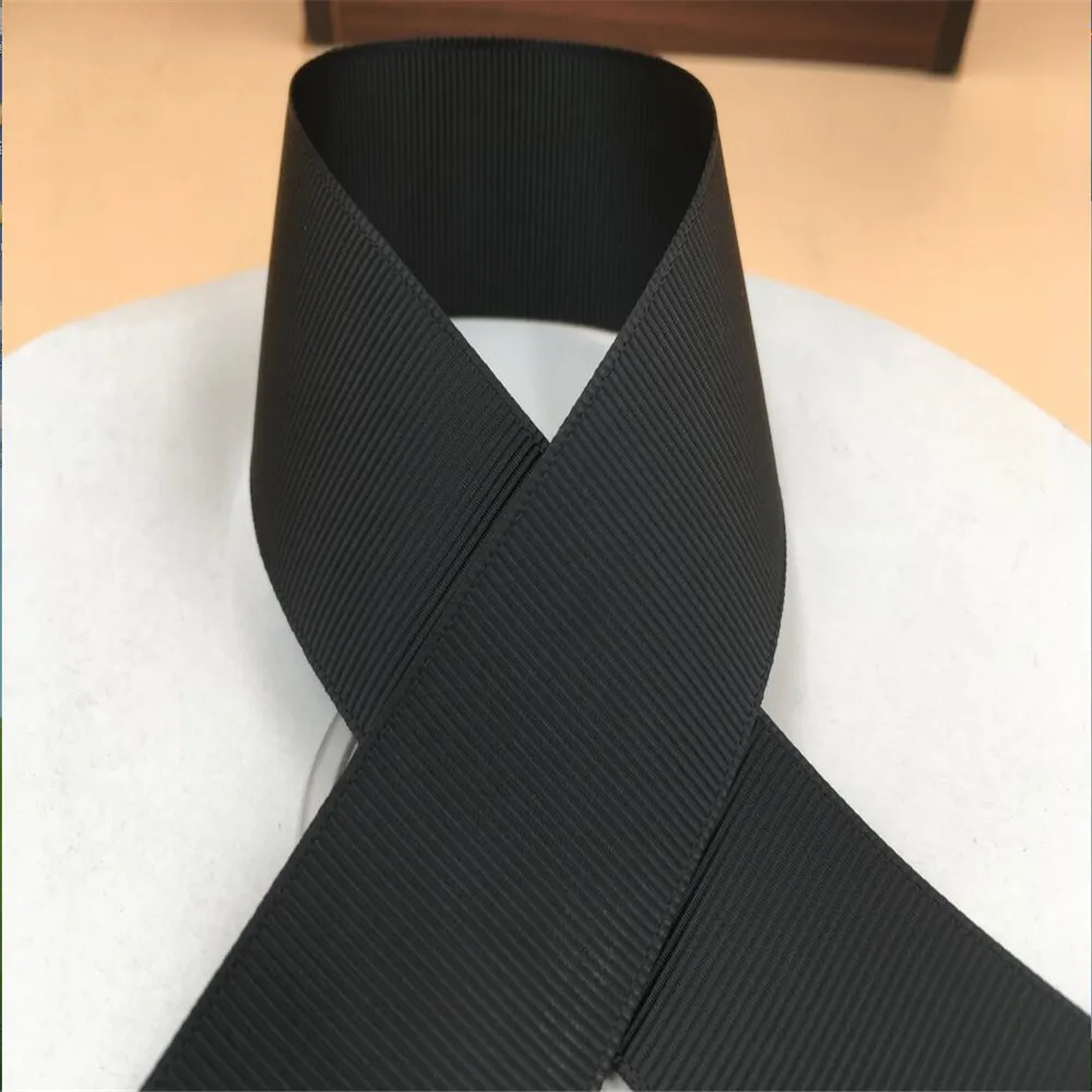 5 ярдов 7/8 дюйма 22 мм однотонная черная корсажная лента из полиэстера высшее