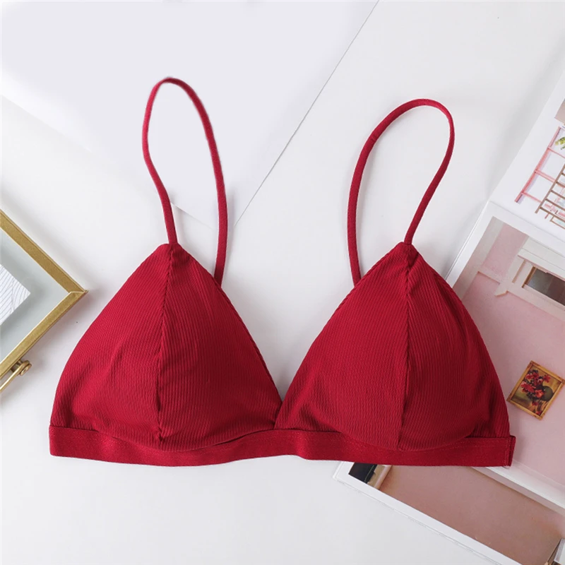 Женский бюстгальтер без косточек удобный однотонный регулируемое нижнее белье