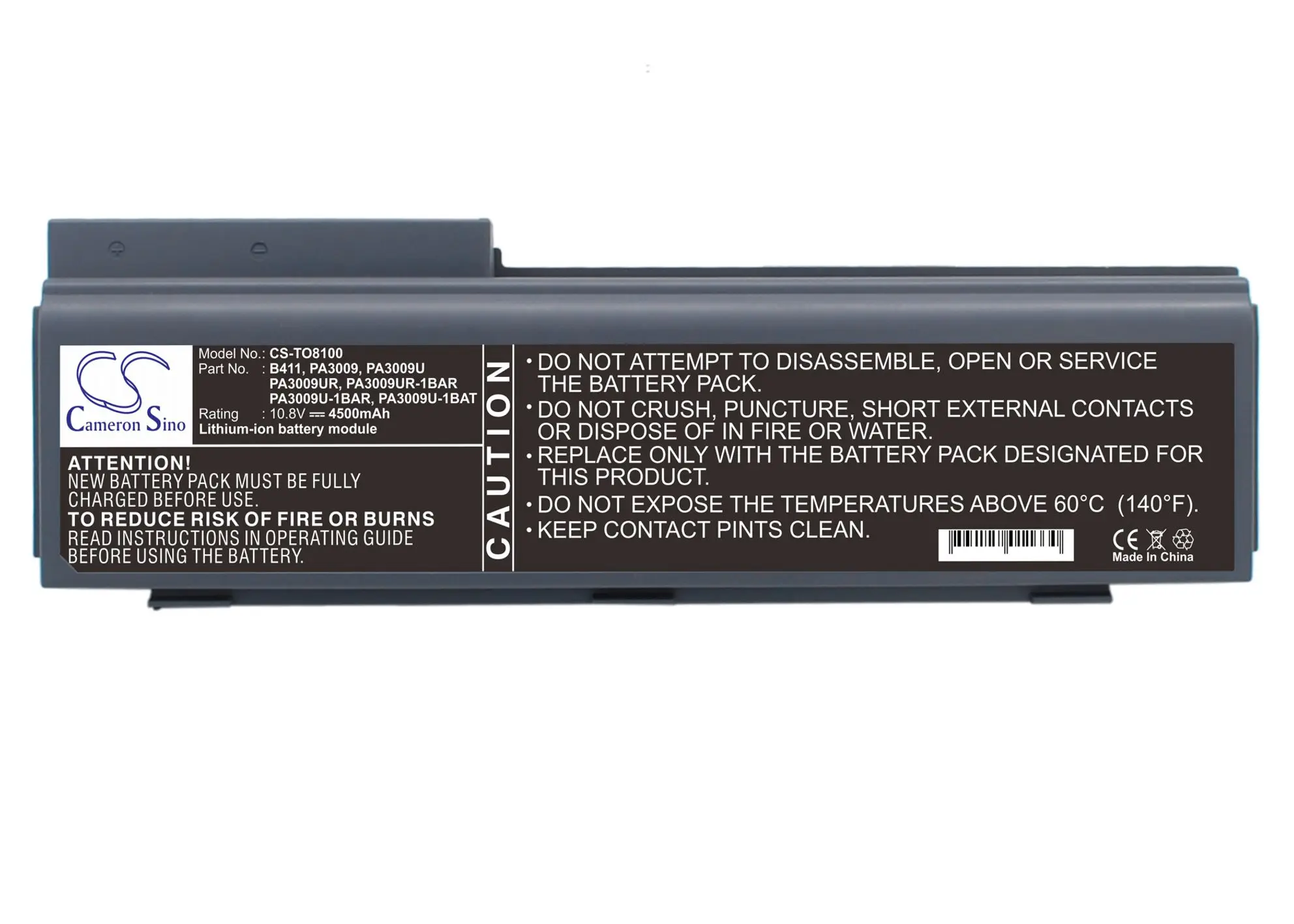CS 4400 мАч аккумулятор для ноутбука Toshiba Tecra 8100 8100A 8100B 8100C 8100E 8100F PA3009UR 1BAR|Цифровые