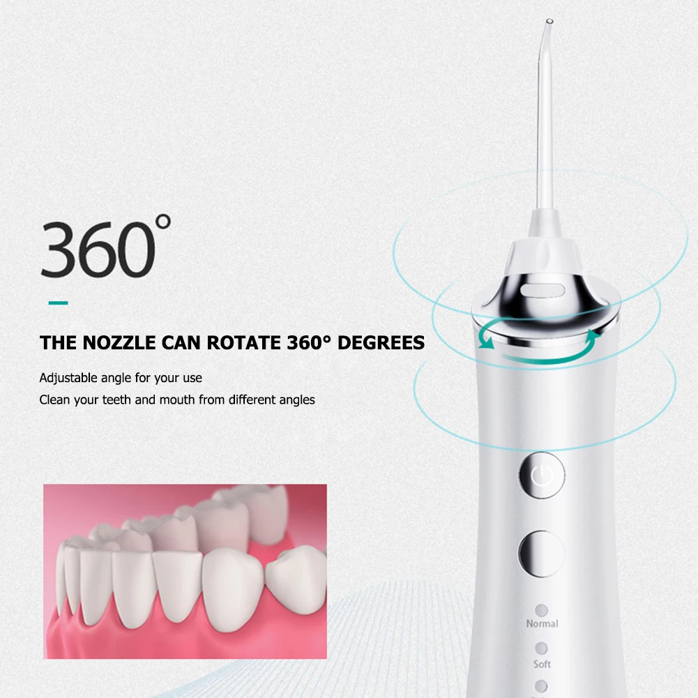 

5W Electric Tooth Cleaner Household Portable Oral Tooth Scrubber Pulse Type Tooth Washer Dental Care Tool