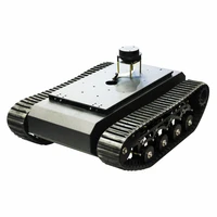 TZT ROS TR500 Robot Tank Chassis Tracked Vehicle Chassis Max Load 20KG Suspension System High-carbon Steel TankAssembled