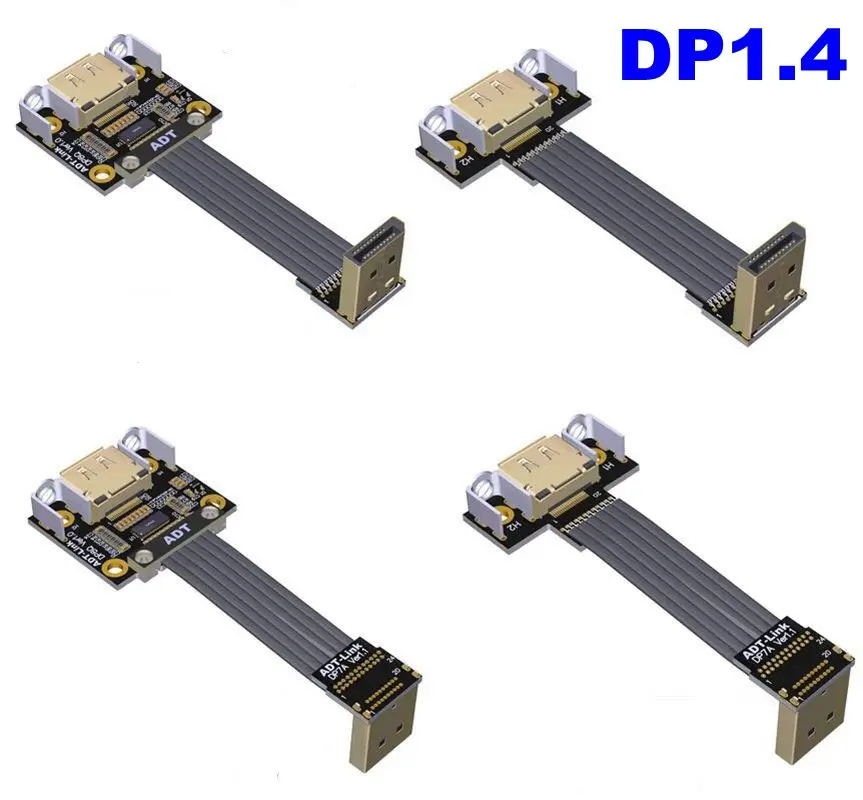 

Новинка 2021, DP V1.4 кабель дисплея к Displayport DP к DP1.4, поддержка 4K/144 Гц, 2K/165 Гц, HDR видеокабель, FPV плоский ленточный удлинитель