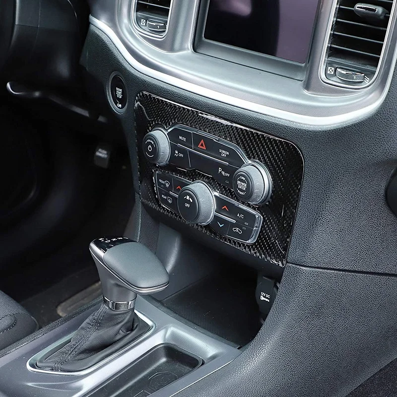 

Car Radio Air Conditioner Center Control AC Panel Trim Cover for Dodge Charger 2015-2021