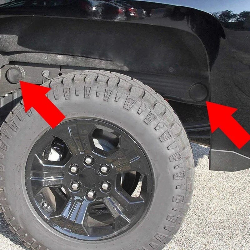 4 шт. заглушки для заднего колеса рамы кабины 2001-2019 GMC Sierra &amp Chevrolet Chevy Silverado-2500