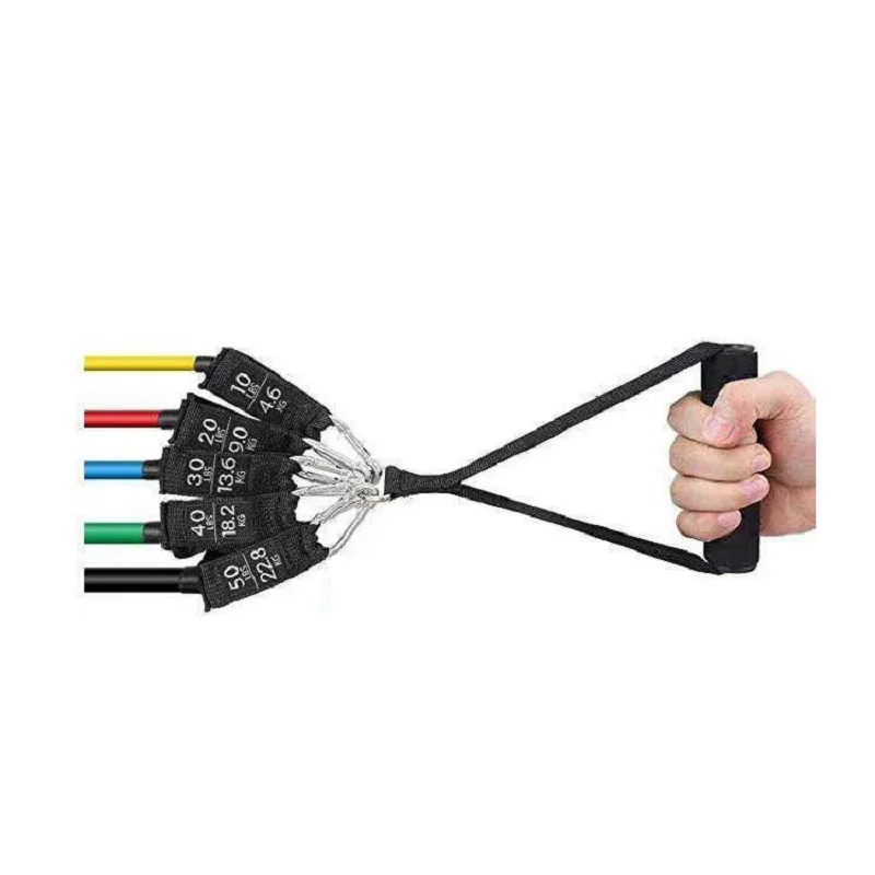 

TPE Resistance Bands Fitness Home Gym Accessories For Crossfit Equipment Training Workout Bodybuilding Yoga Sports 11-Piece Set