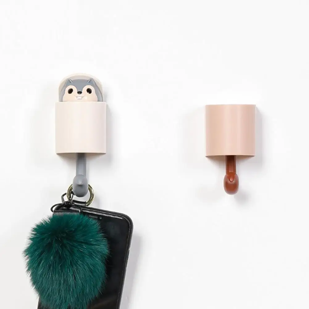 GloryStar липкий крючок в форме белки для пальто шляпы подвесного кухонного хранения