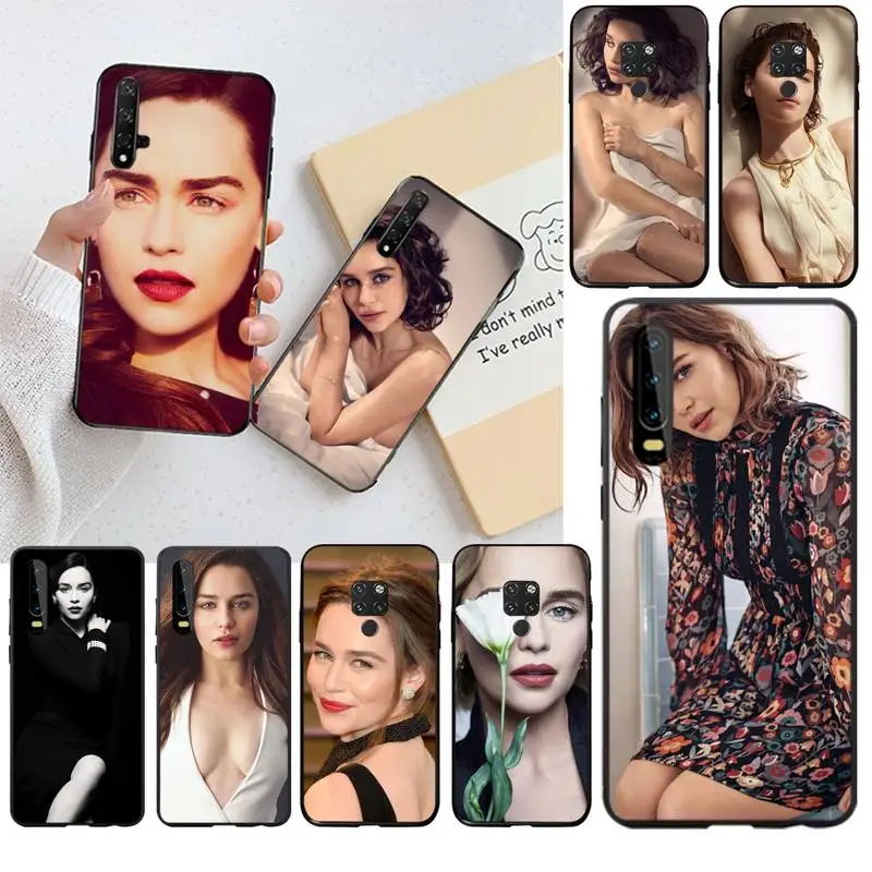 Мягкий силиконовый чехол для телефона HPCHCJHM Emilia Clarke TPU Huawei P30 P20 lite Mate 20 Pro P Smart 2019 prime