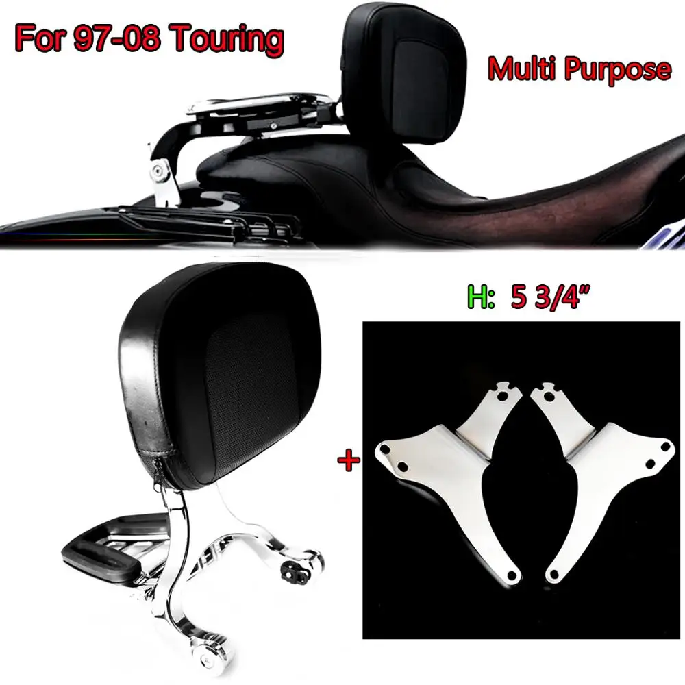 Фиксированная спинка для Harley Touring Street Glide Road King с высоким креплением и драйвером