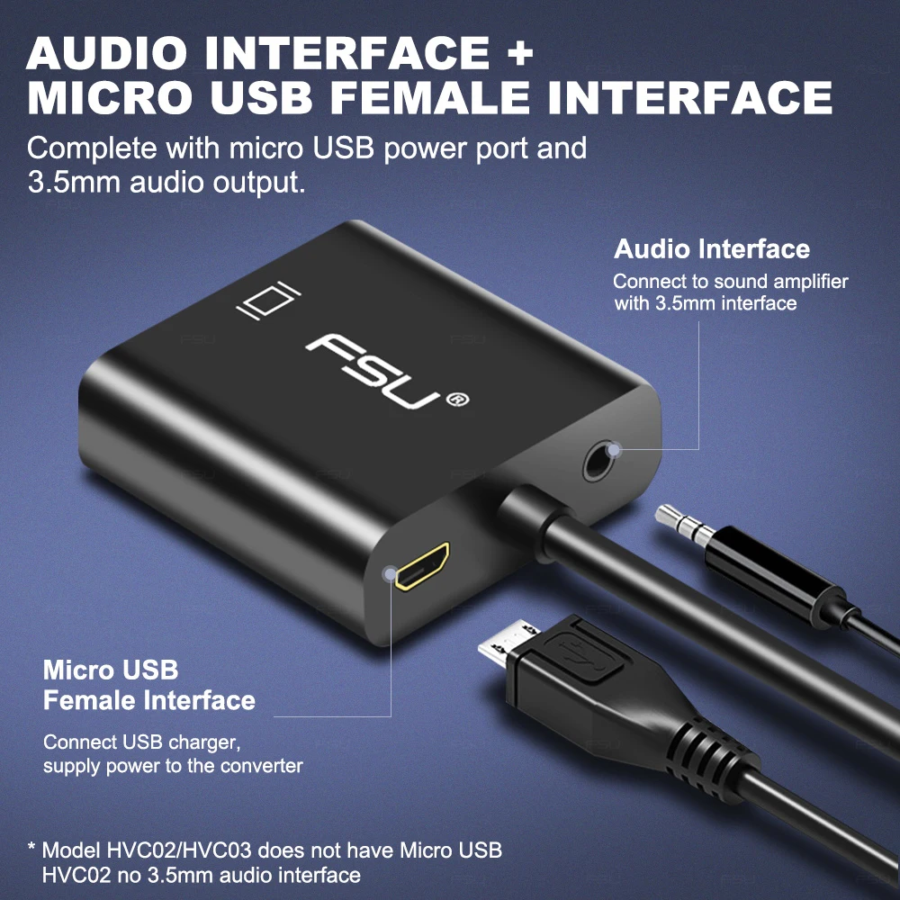 Адаптер hdmi vga 1080P Male to Famale цифро аналоговый конвертер кабель для HDTV Xbox PS4 ПК ноутбук