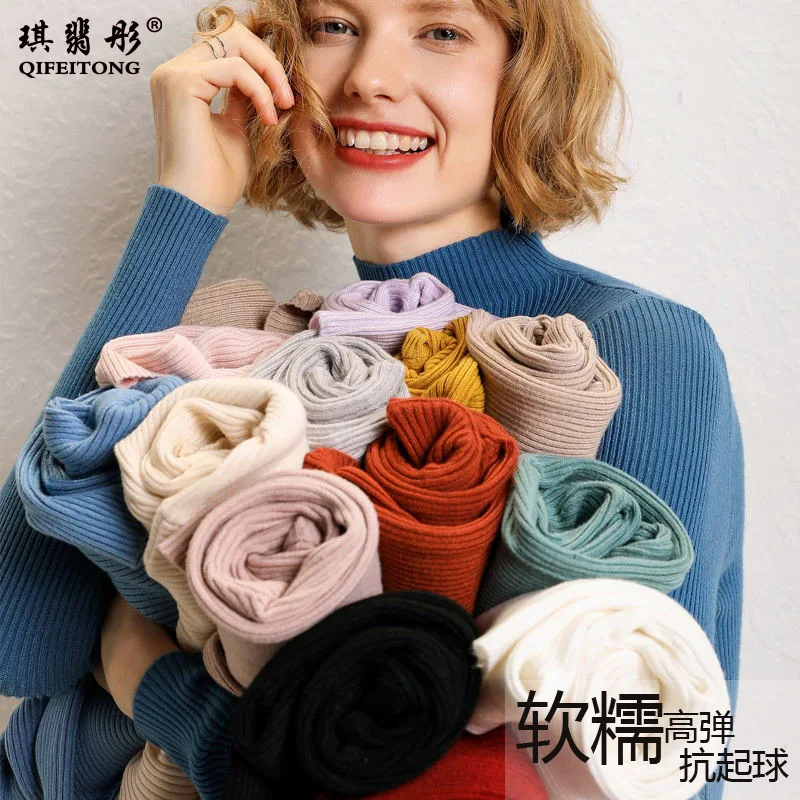 

Cashmere high-elastic pullover high-neck knitted sweaters short bottoming shirt thick slim-fit sweater for women 2020 new