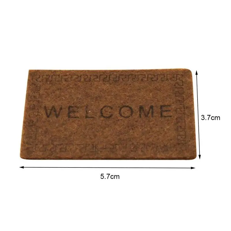 1:12 украшение для кукольного домика миниатюрный Коврик двери приветственный