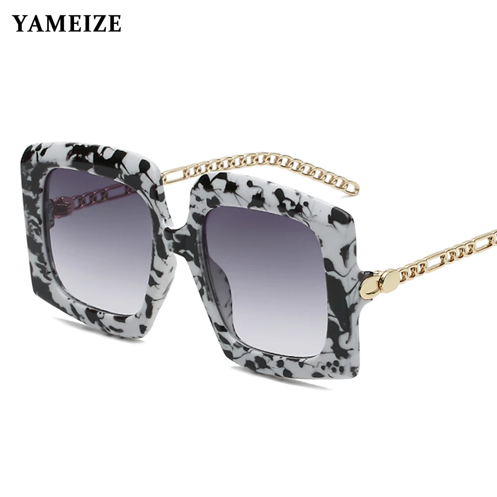 Очки солнцезащитные YAMEIZE женские модные большие брендовые дизайнерские