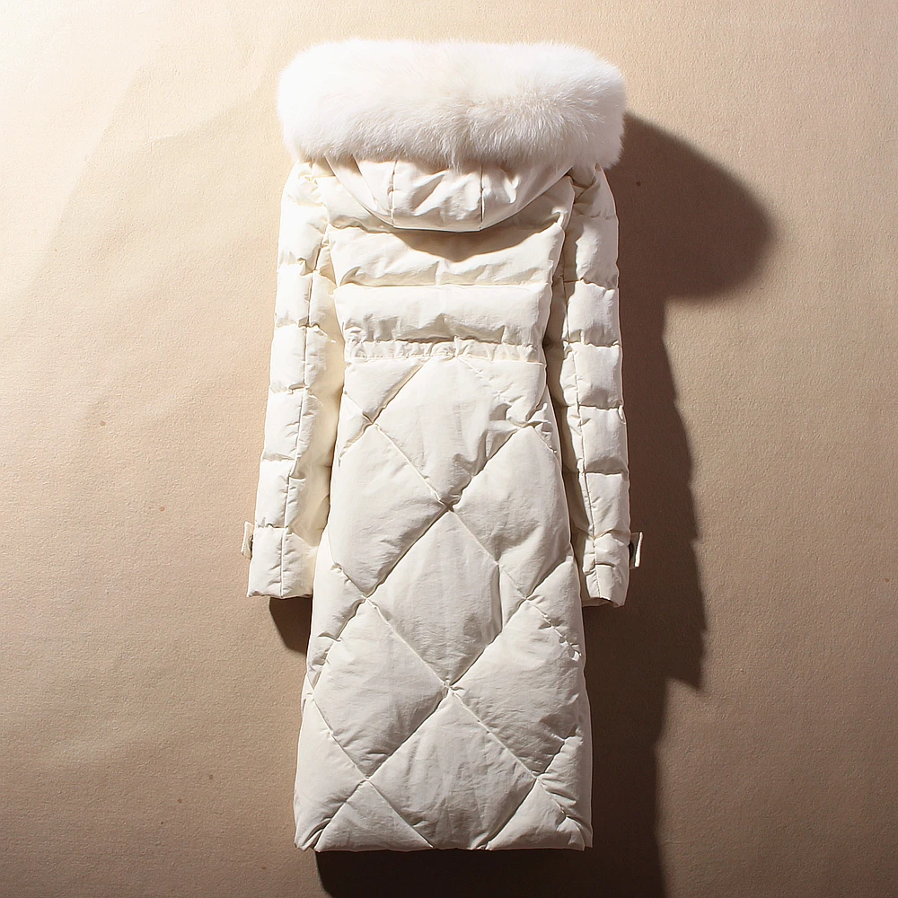 Зимнее женское пальто плюс размер 5XL белый утиный пух женский пуховик корейский