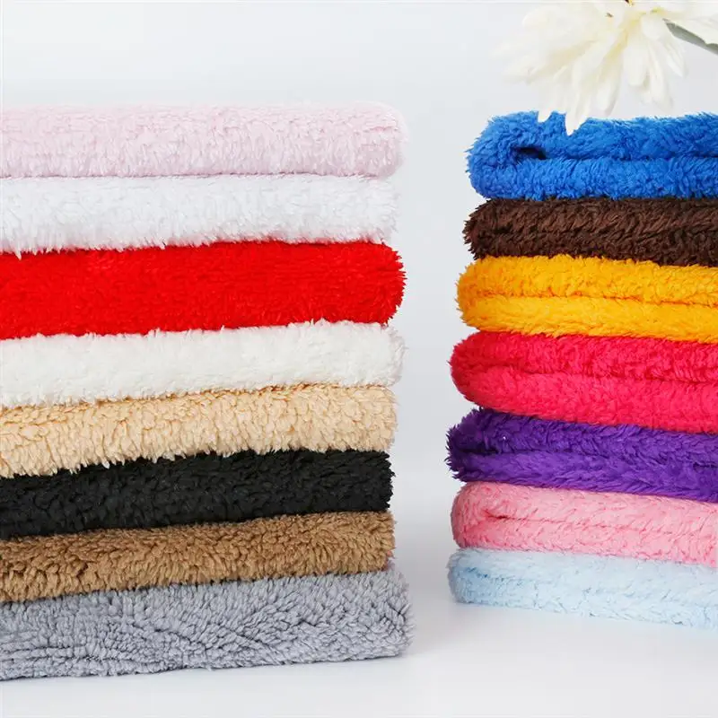 50*160 см овечья шерсть ткань Плюшевая Ткань бархатная для одежды DIY игрушки ручной
