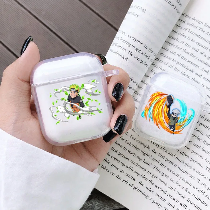 

Japan Anime Earphone Case For Apple AirPods 1 2 Gen Clear Soft Protective Headphone Cover