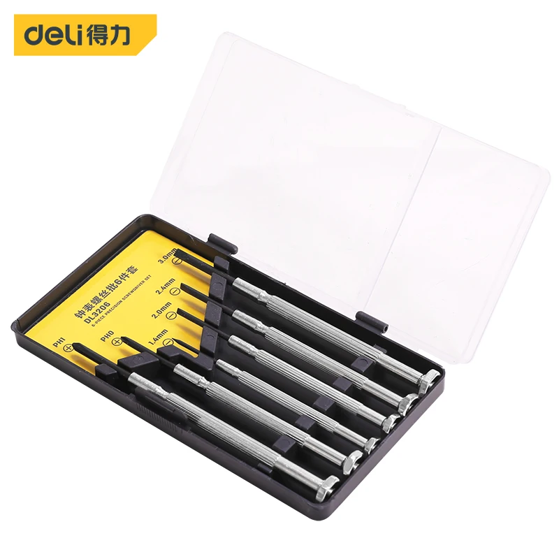 

deli Clock Watch Screwdriver Watches Tools Repair Kit Clock Multi Size Precision Screwdriver Watch Jewelry Glasses Repairs Tool