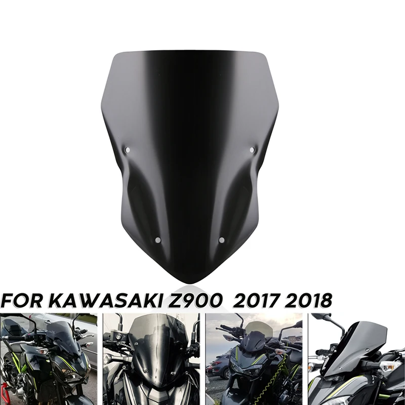 

Motorcycle accessories high quality windshield wind deflector for Kawasaki Z900 Z 900 2017 2018 Front windshield