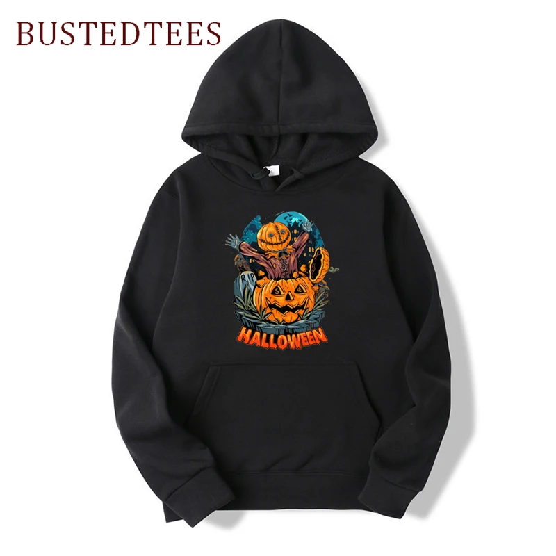 

Осенняя одежда для женщин, Свитшот оверсайз с рисунком на Хэллоуин, Повседневная модная Толстовка с длинным рукавом, пуловер, блузки