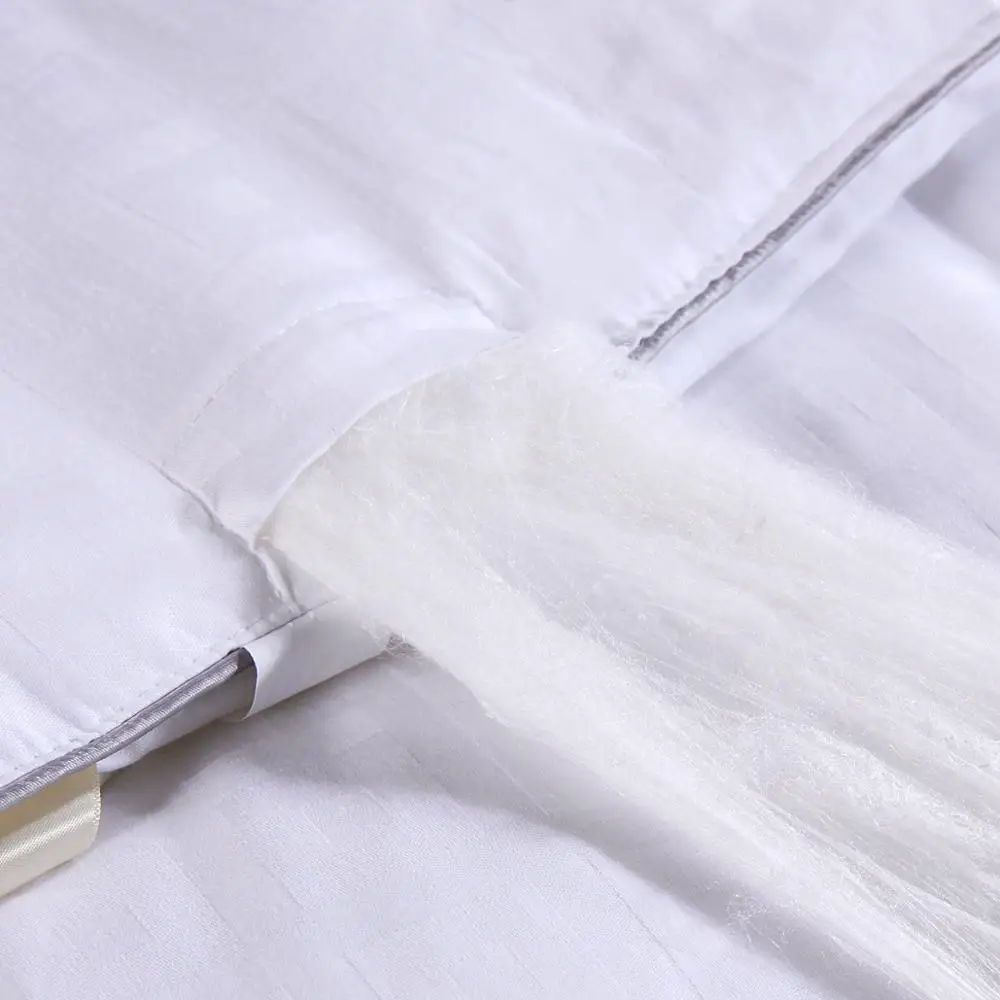 VESCOVO natural silk filling quilt winter summer queen king mulberry comforter blanket | Дом и сад
