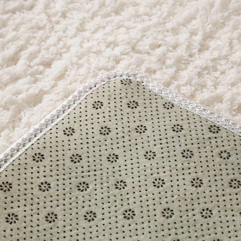 Ковер для гостиной однотонный ковер пушистый мягкий домашний декор белые