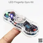 Светодиодный комплект для самостоятельного производства гироскопа с наконечником пальца, цветные светодиодные детали для электронных тренировок, вращение от первого лица