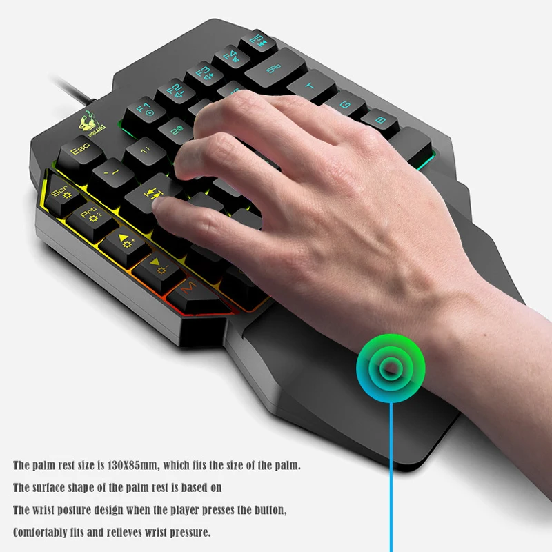 Механическая игровая клавиатура со светодиодной подсветкой 39 клавиш |