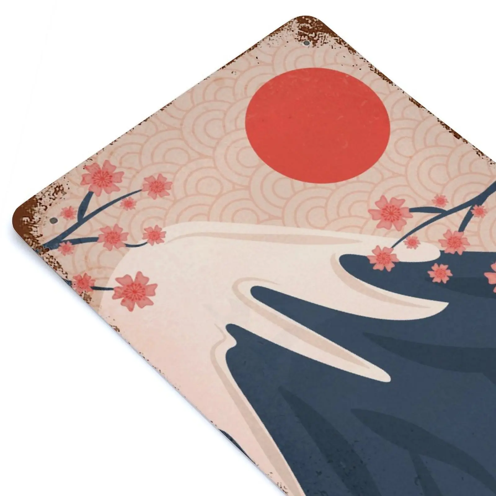 

Abstract Mount Fuji Japan Printed Retro Metal Poster Home Wall Decoration Tin Sign Plaque