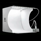 Мини складной Studio soфт Box светильник бокс софтбокс набор для фона студийной фотосъемки светильник контейнер под элемент питания 2 светодиодные панели для DSLR Камера