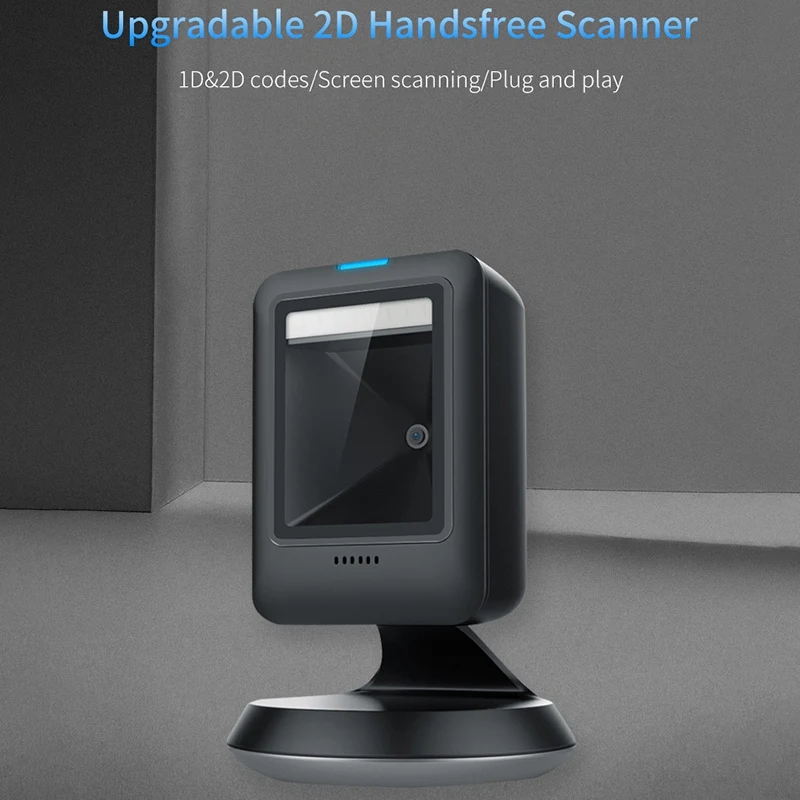 

MP6300 High Quality Handsfree Barcode Scanner 1D 2D QR PDF417 for Supermarket Store IOT USB Interface