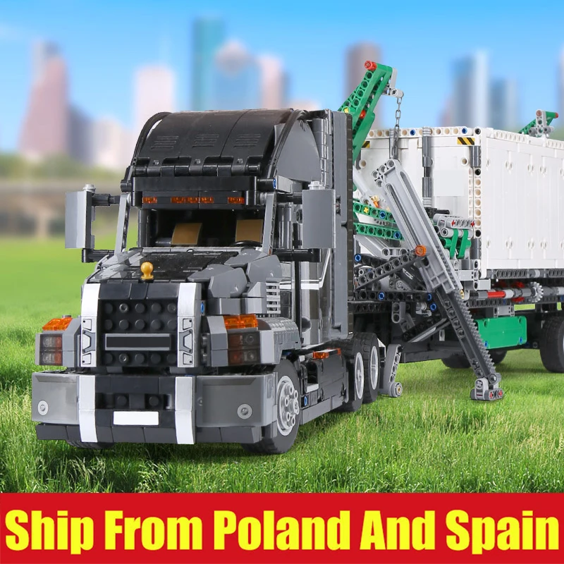 DHL 20076 Technic Car серия совместима с 42078 набор "большой грузовик" строительные блоки кирпичи мотор автомобиль рождественские игрушки Детский подарок