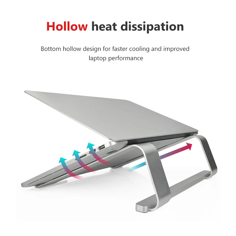 Подставка для ноутбука переносной Регулируемый угол наклона алюминиевый сплав