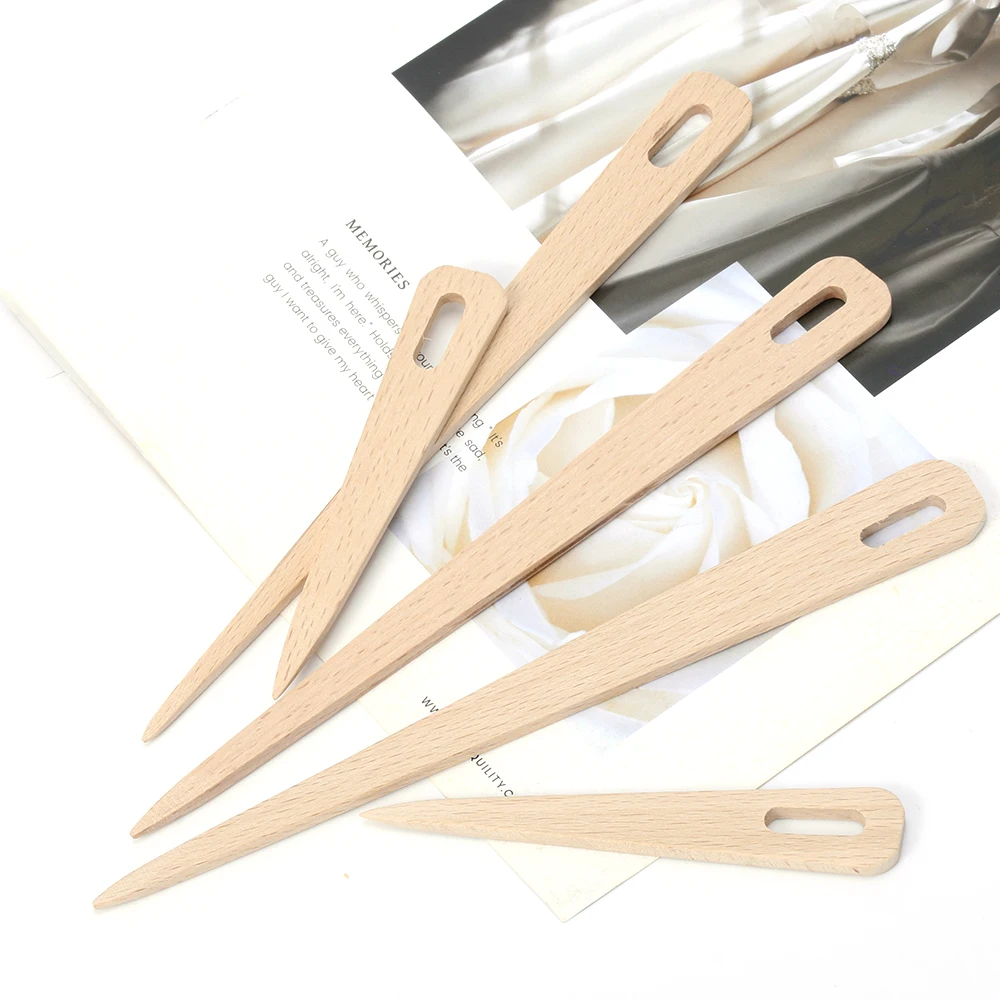 5 шт. DIY Деревянные ткацкие инструменты гобелен шкуры спицы вышитая картина швейная игла Большие глаза инструменты для вышивки