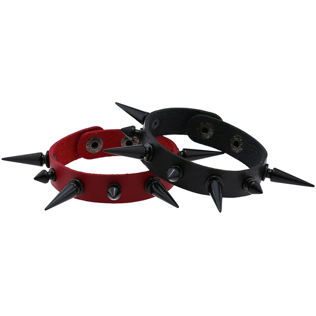 

Fashion Faux Leather Studded Bracelet Hip Hop Creative Punk Bracelets Wristband For Men Women Punk Gothic Rock Armbands