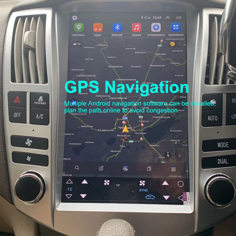 Правый руль Android аудио GPS навигация для LEXUS RX300/330/350/400h 2004-2008 автомобильное радио