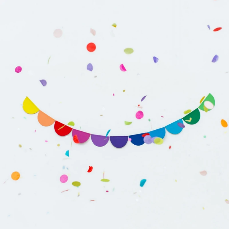 Nordic Стиль Цветной флаги украшение детской комнаты вечерние Войлок цветы