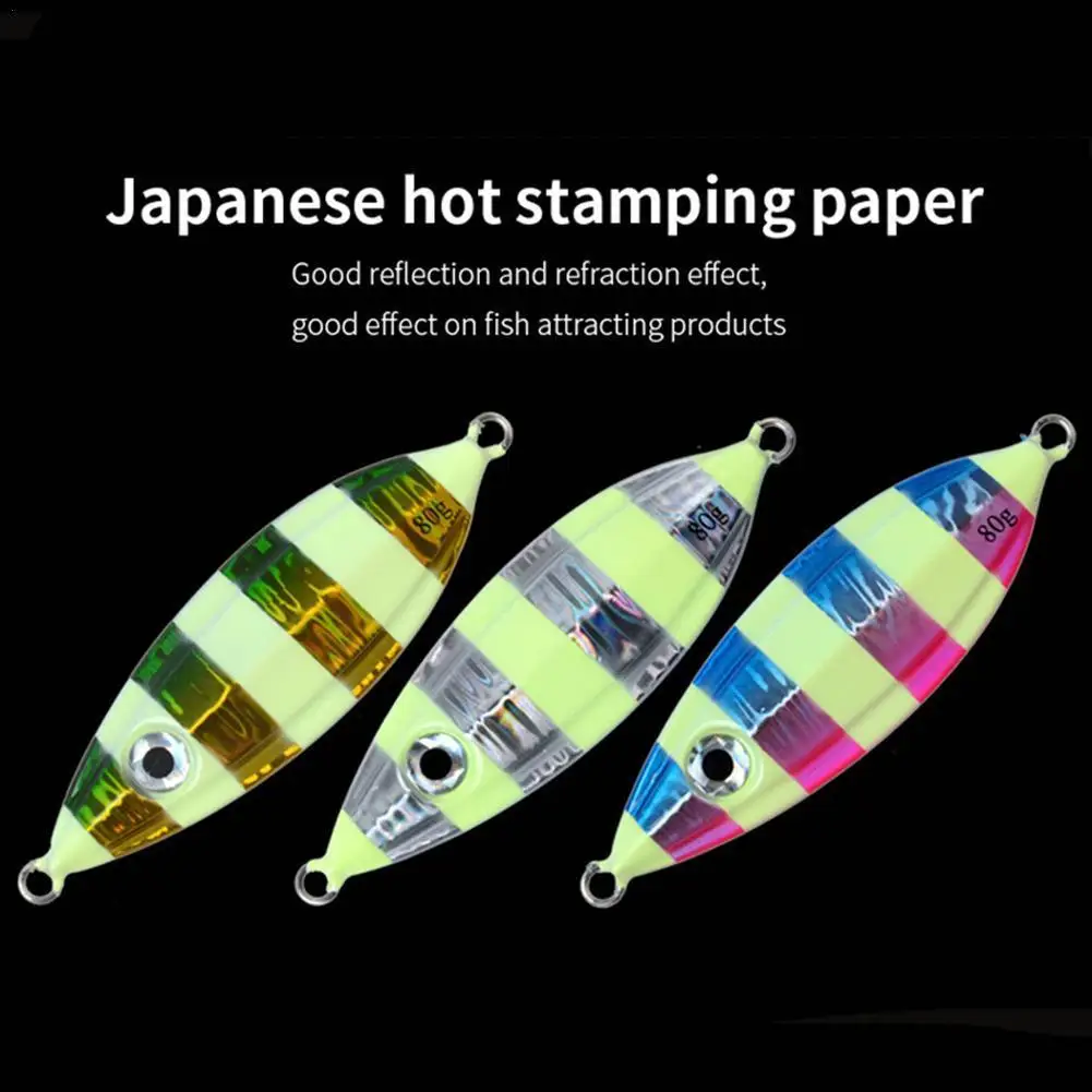 Железная приманка светящаяся металлическая свинцовая рыба с трехмерным глазом