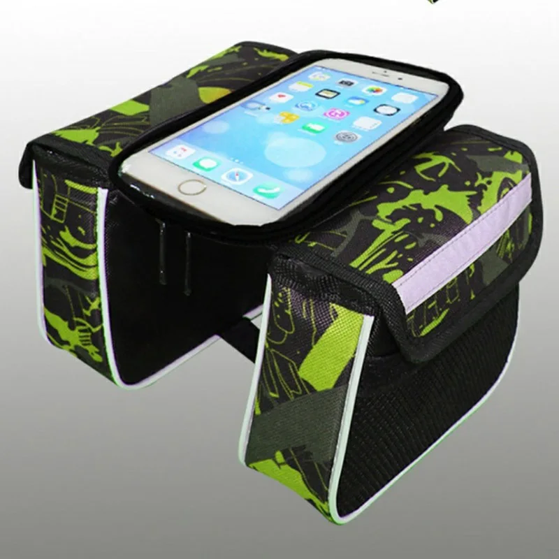 

Rainproof Cycling Bag Shockproof Bike Bag Frame Front Phone Case Touchscreen MTB Bicycle Bag Accessories Large Capacity Durable