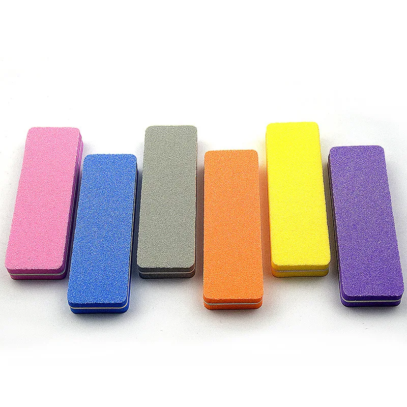 Профессиональные пилки для ногтей 3-5 шт./компл. 6 цветов зеркальная бумага мини