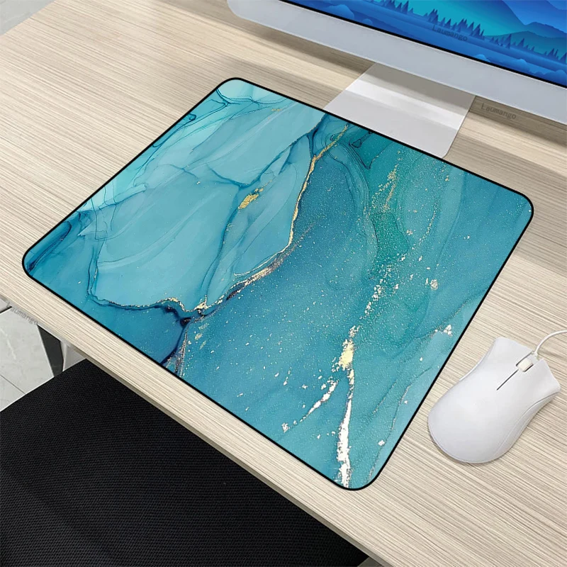 

Cute Anime Mouse Pad Ink Marble Non-slip Desk Gaming Accessories Computer Mousepad Gamer Carpet Pc Mat Small Keyboard LOL Laptop