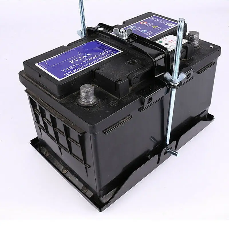 

Bracket Battery Tray Screw 23cm Stable ABS Plastic Black Battery Holder
