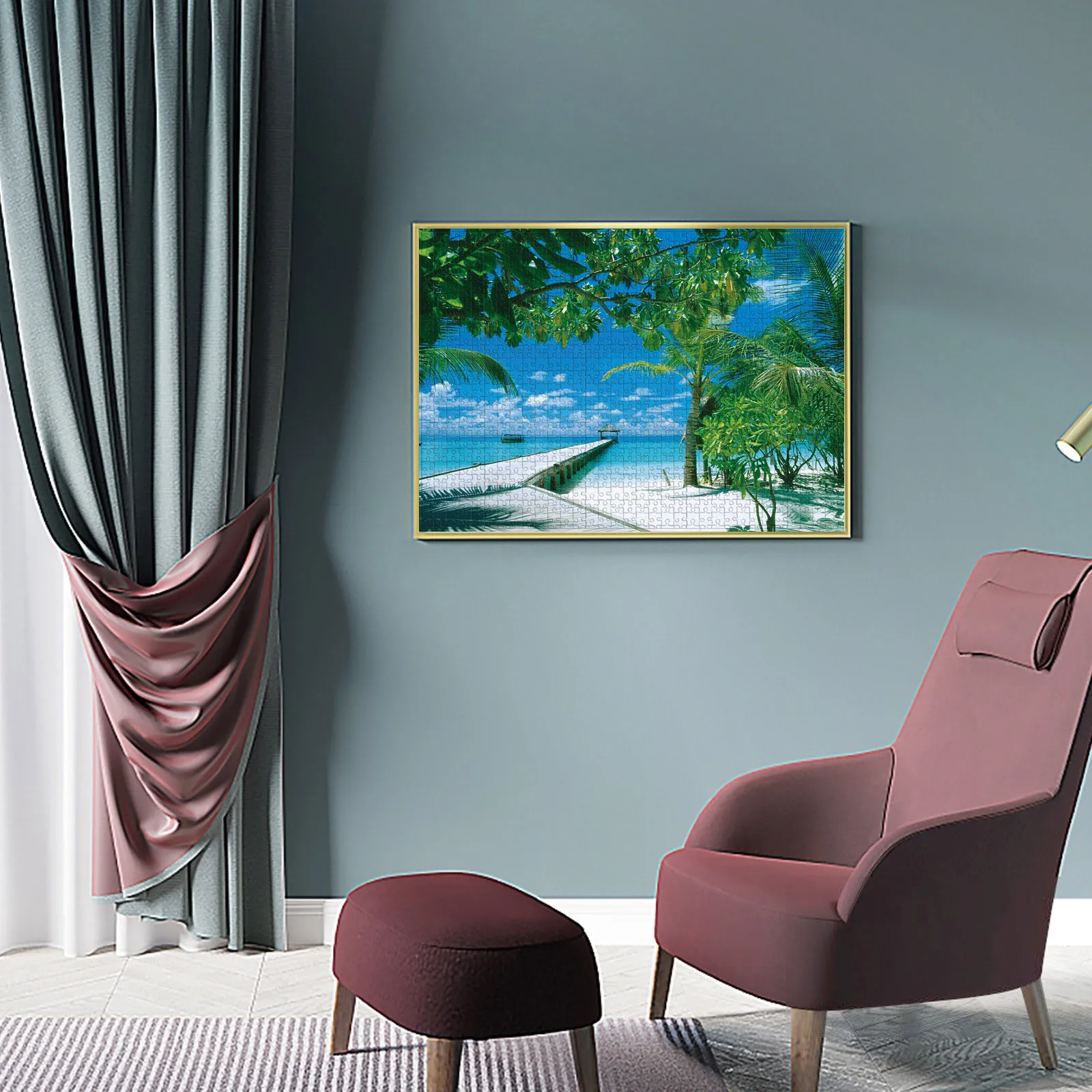 

HIINST 1000 Pieces Maldives Scenery Picture Large Jigsaw Puzzles Game Interesting Toys Adults Puzzles Gifts 2021