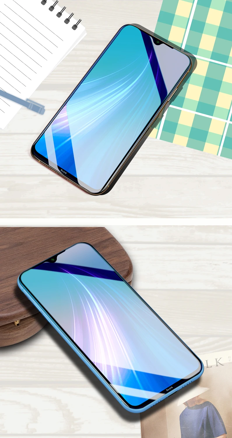 9D закаленное стекло для Xiaomi Redmi Note 8 7 Pro K20 7A 8A GO защитная пленка на весь экран