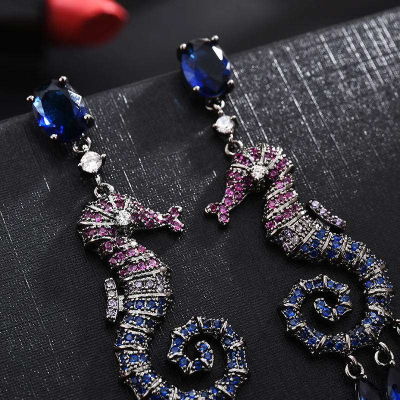 Серьги-подвески S925 для женщин новинка серьги-подвески в форме гиппокампа